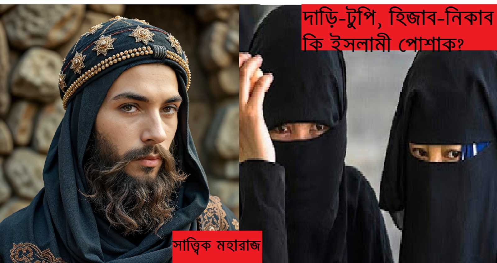 দাড়ি-টুপি, বোরকা, হিজাব-নিকাব কি ইসলামী পোশাক?