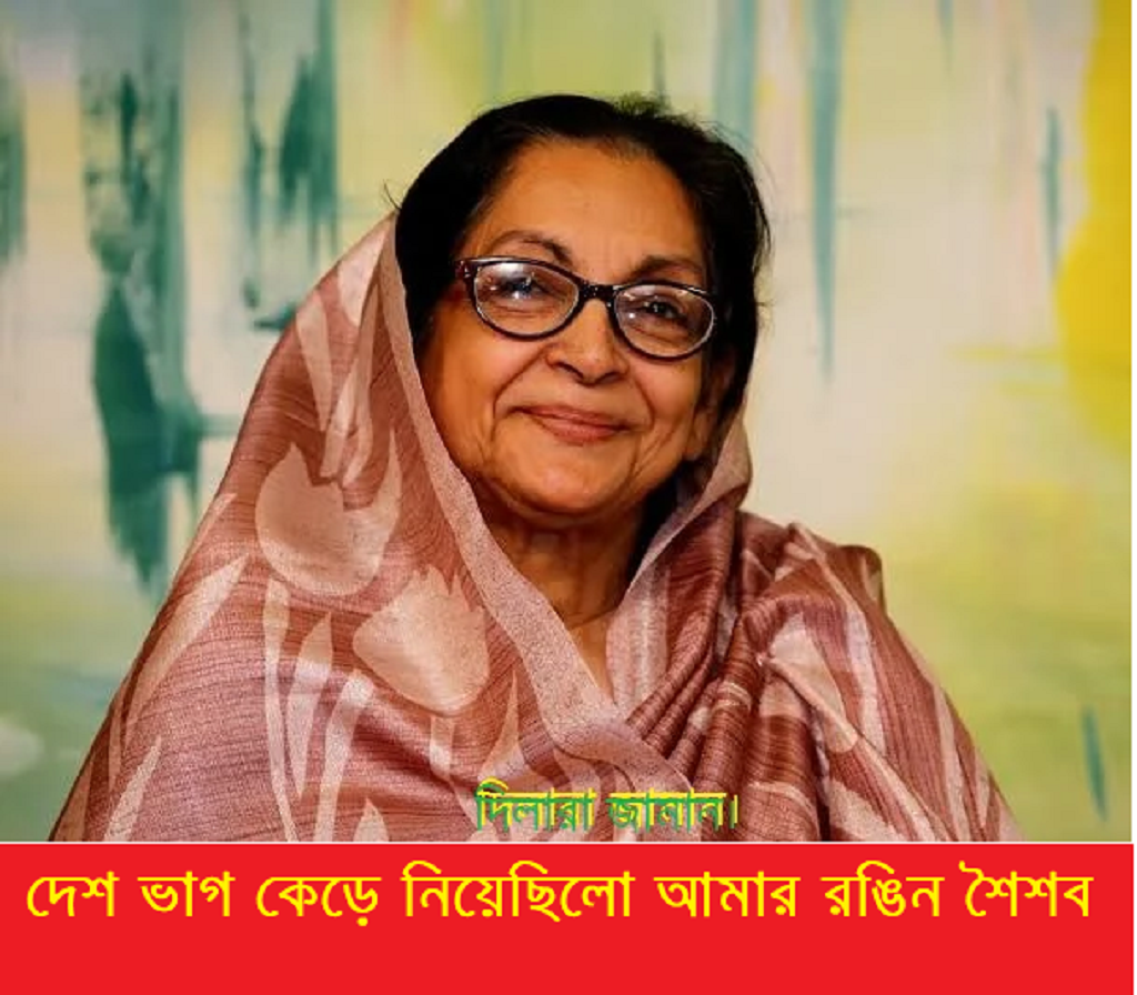 দেশভাগ কেড়ে নিয়েছিল আমার রঙিন শৈশব – দিলারা জামান