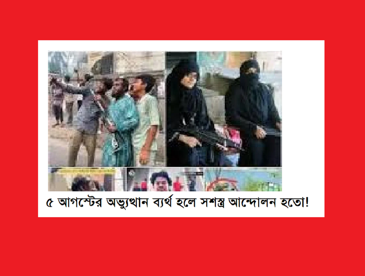 ৫ আগস্টের অভ্যুত্থান ব্যর্থ হলে সশস্ত্র আন্দোলন হতো!