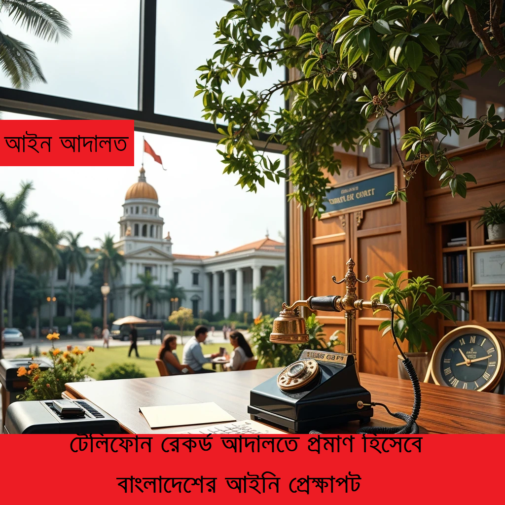টেলিফোন রেকর্ড আদালতে প্রমাণ হিসেবে: বাংলাদেশের আইনি প্রেক্ষাপট