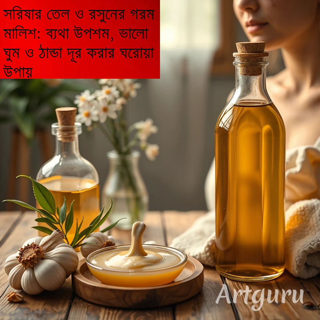 সরিষার তেল ও রসুনের গরম মালিশ: ব্যথা উপশম, ভালো ঘুম ও ঠান্ডা দূর করার ঘরোয়া উপায়
