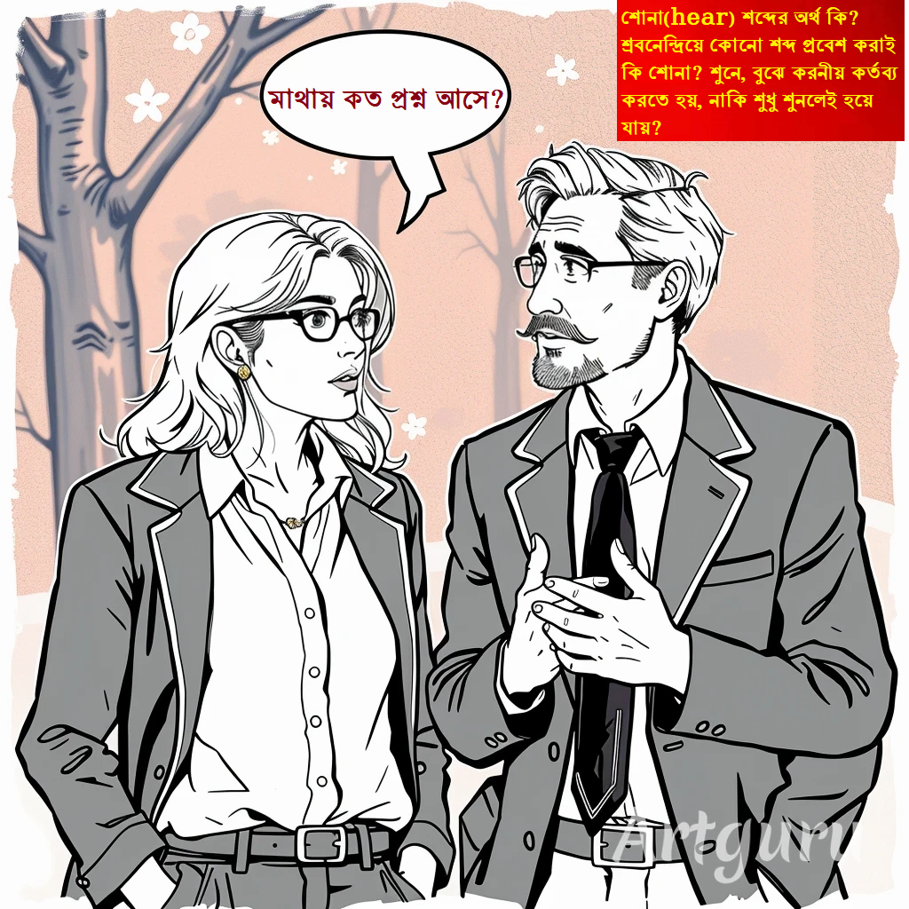 শোনা মানে কি শুধু শ্রবণেন্দ্রিয়ে কিছু প্রবেশ করা নাকি এর বিশেষ তাৎপর্য আছে?