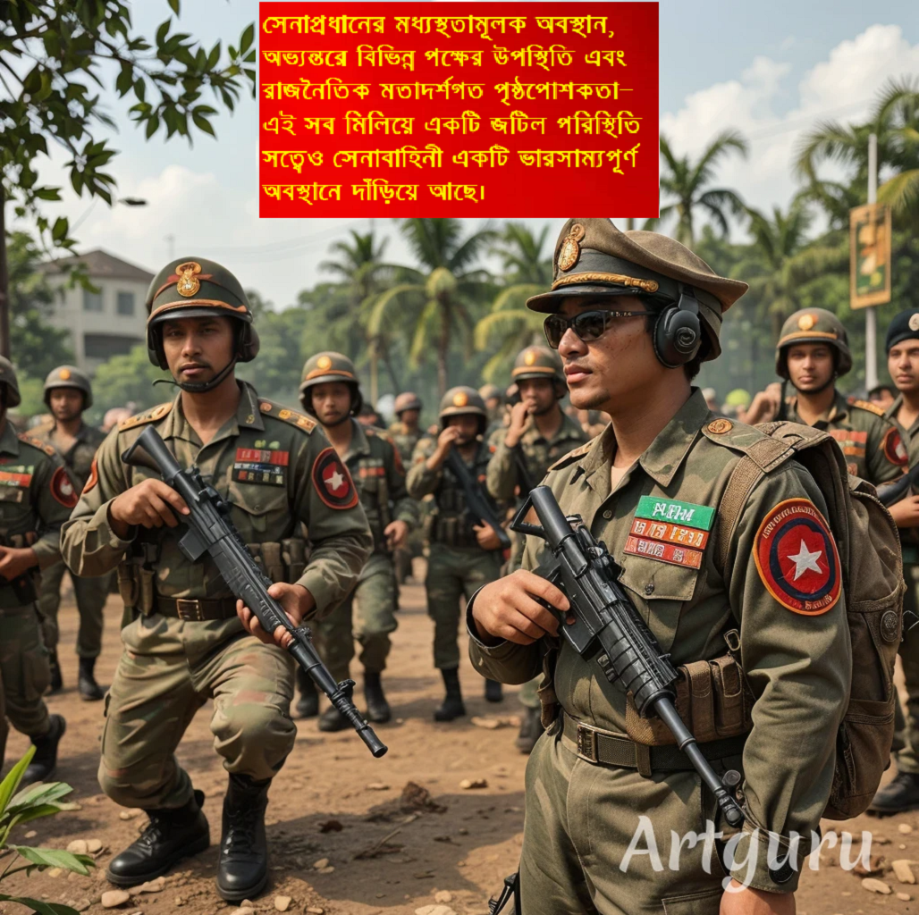 বাংলাদেশ সেনাবাহিনীর অন্তর্নিহিত সমীকরণ: রাজনৈতিক লড়াই ও কৌশলগত ভারসাম্য
