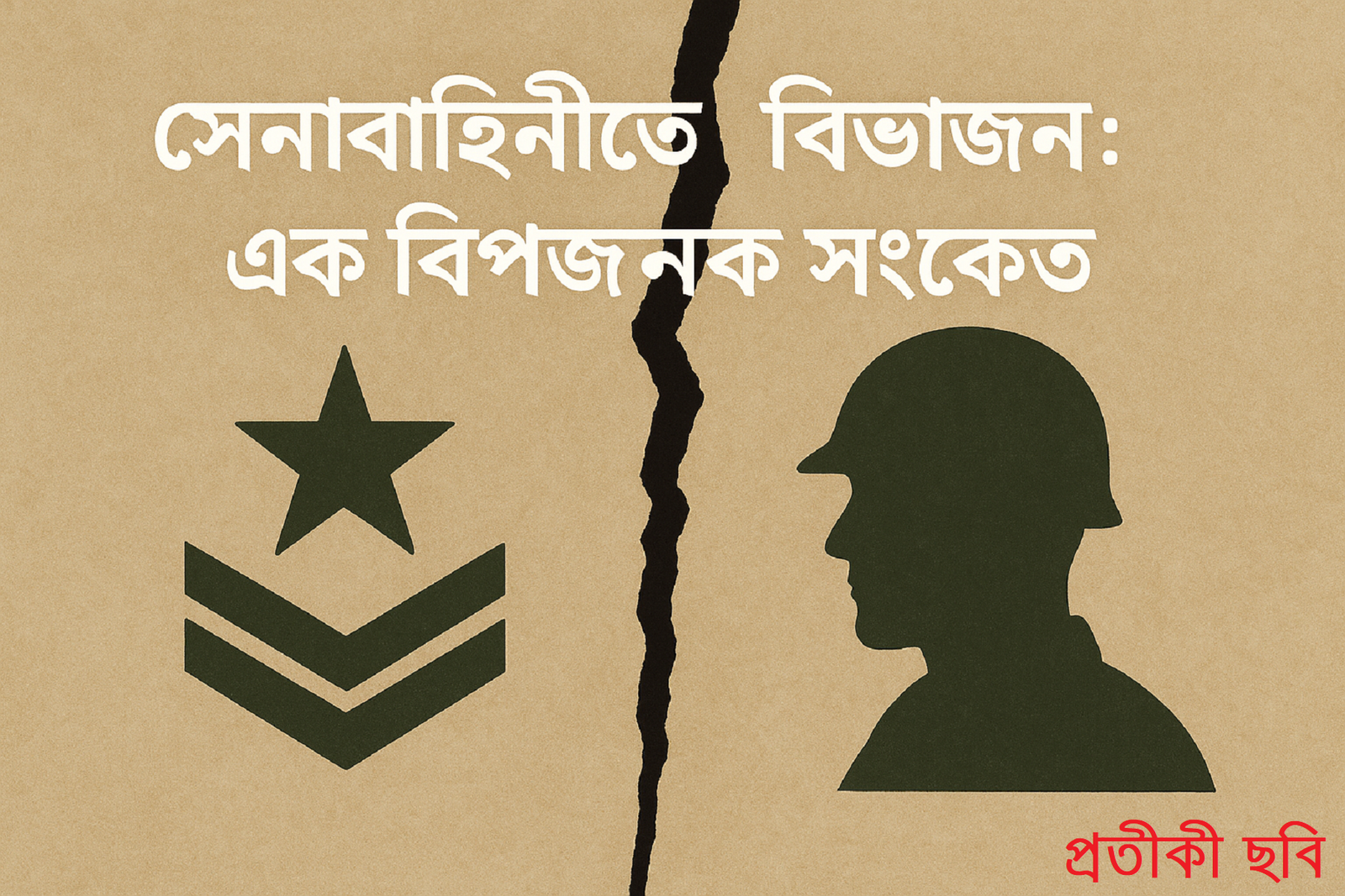 সেনাবাহিনীতে বিভাজন: এক বিপজ্জনক সংকেত