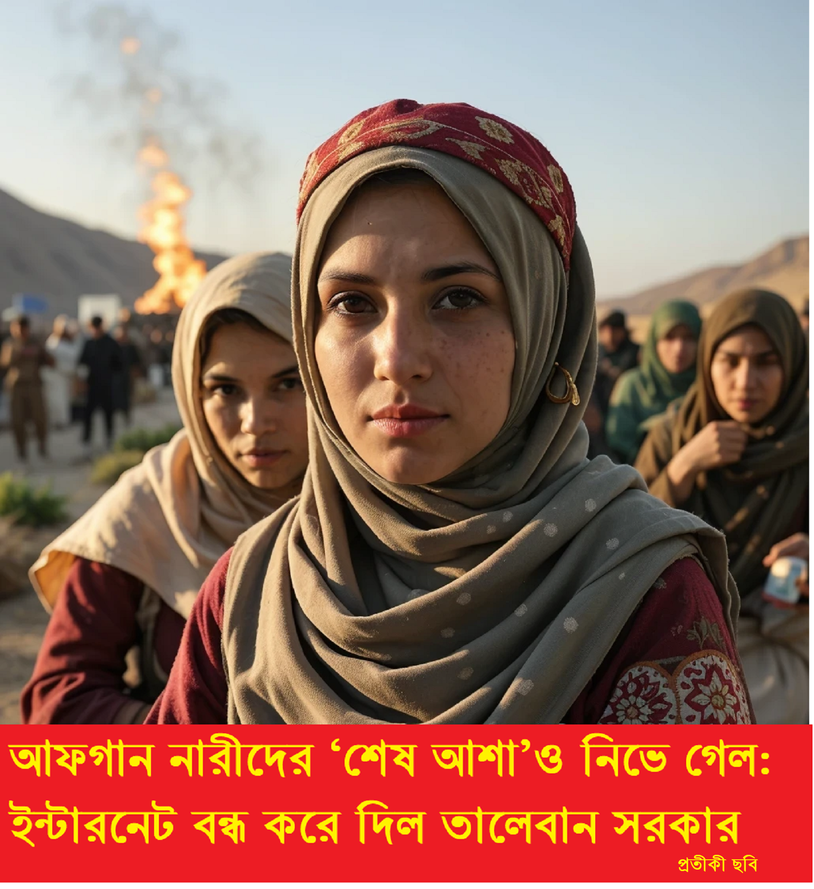 আফগান নারীদের ‘শেষ আশা’ও নিভে গেল: ইন্টারনেট বন্ধ করে দিল তালেবান সরকার