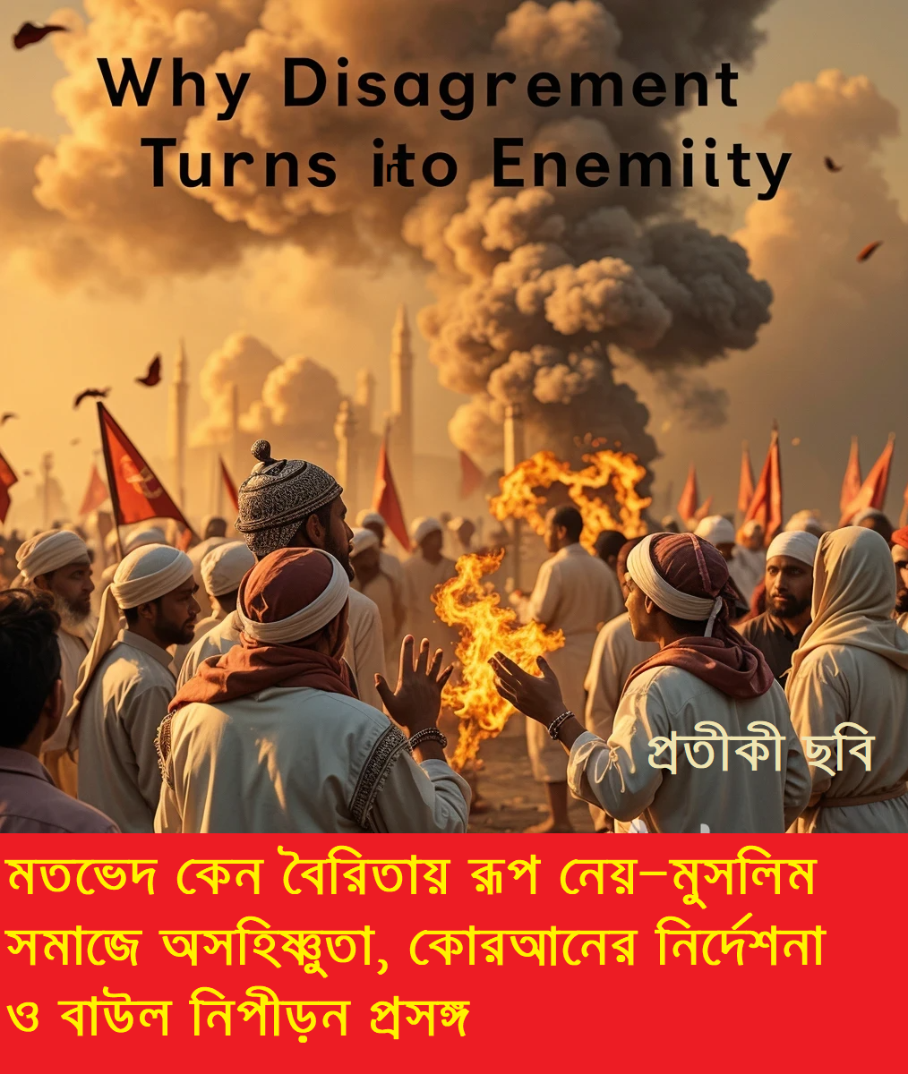 মতভেদ কেন বৈরিতায় রূপ নেয়—মুসলিম সমাজে অসহিষ্ণুতা, কোরআনের নির্দেশনা ও বাউল নিপীড়ন প্রসঙ্গ