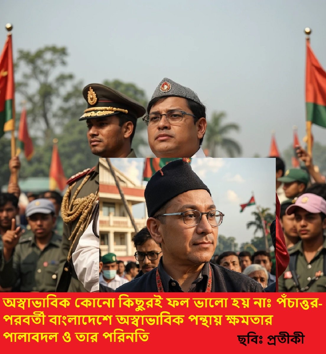 অস্বাভাবিক কোনো কিছুরই ফল ভালো হয় নাঃ পঁচাত্তর-পরবর্তী বাংলাদেশে অস্বাভাবিক পন্থায় ক্ষমতার পালাবদল ও তার পরিনতি-একটি বিশ্লেষণ