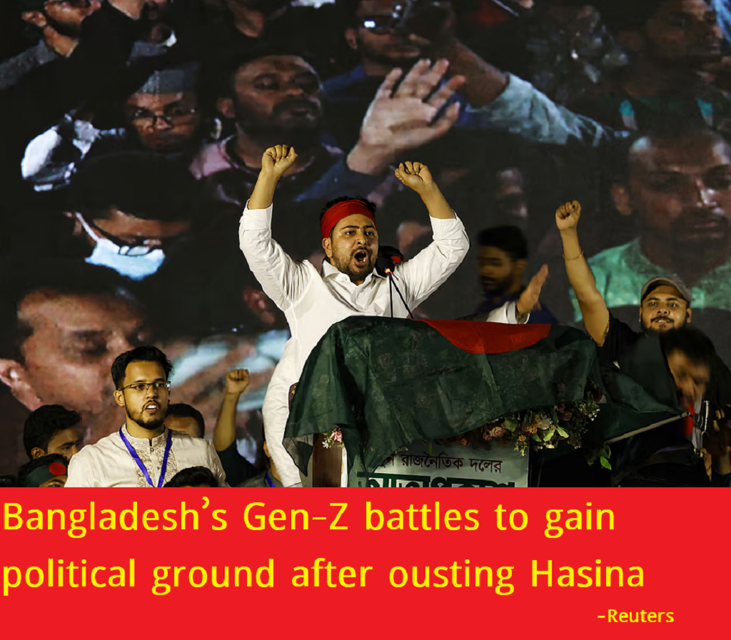 হাসিনাকে ক্ষমতাচ্যুত করার পর রাজনৈতিক ভিত্তি অর্জনের জন্য লড়াই করছেন বাংলাদেশের Gen-Z