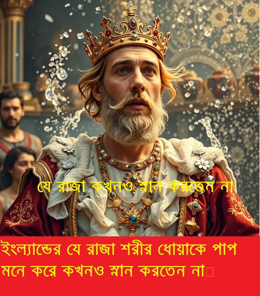 ইংল্যান্ডের যে রাজা কখনো স্নান করতেন নাঃ শরীর ধোয়াকে পাপ ও বিপজ্জনক মনে করতেন