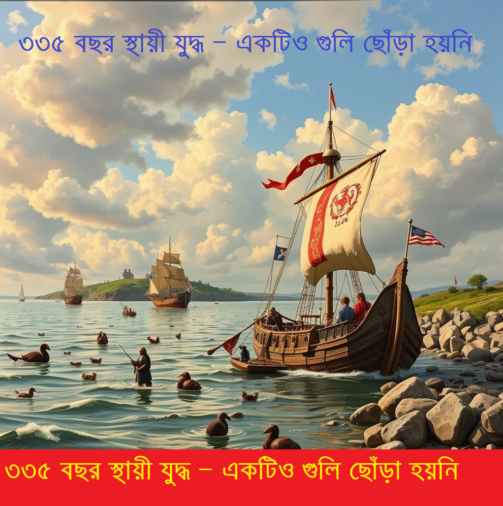 ৩৩৫ বছর স্থায়ী যুদ্ধ — একটিও গুলি ছুঁড়তে হয়নি