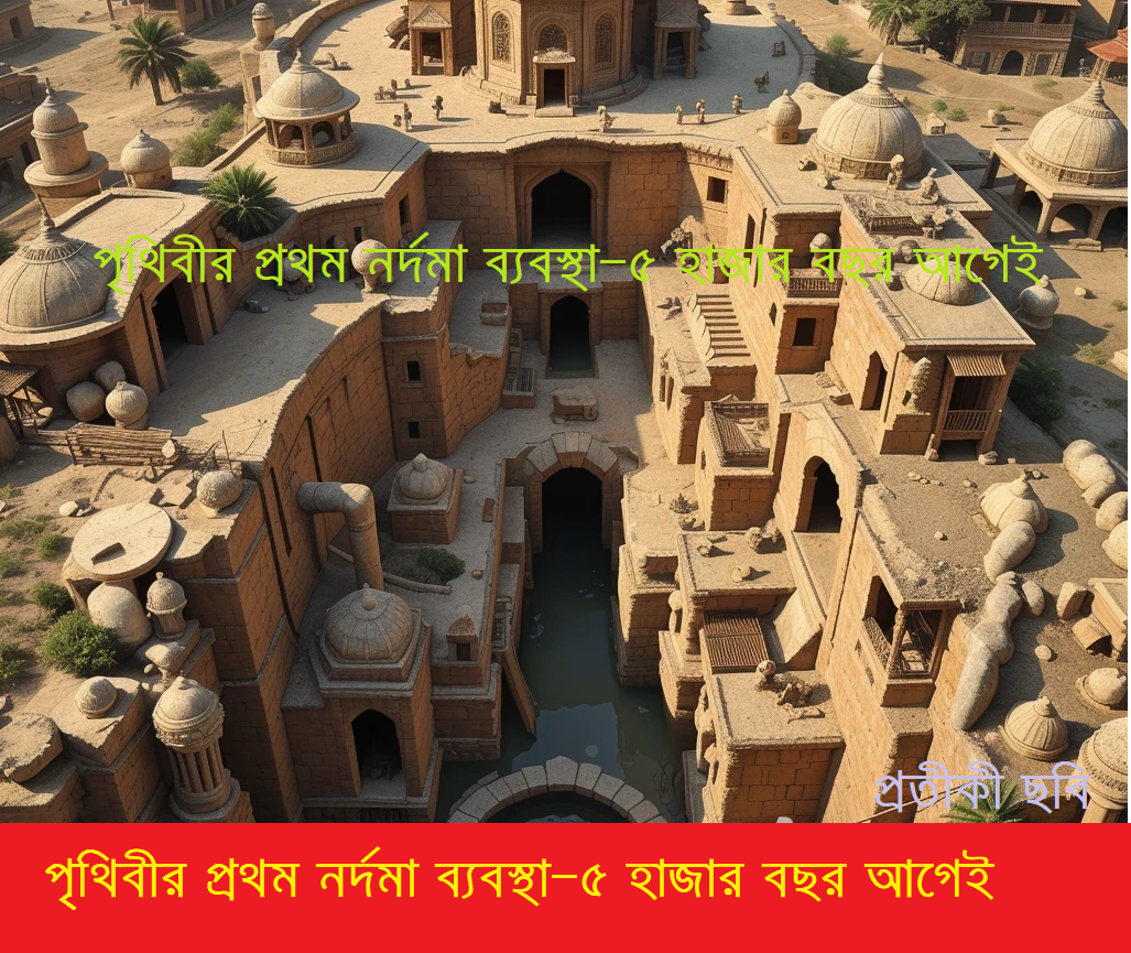 পৃথিবীর প্রথম নর্দমা ব্যবস্থা—৫ হাজার বছর আগেই