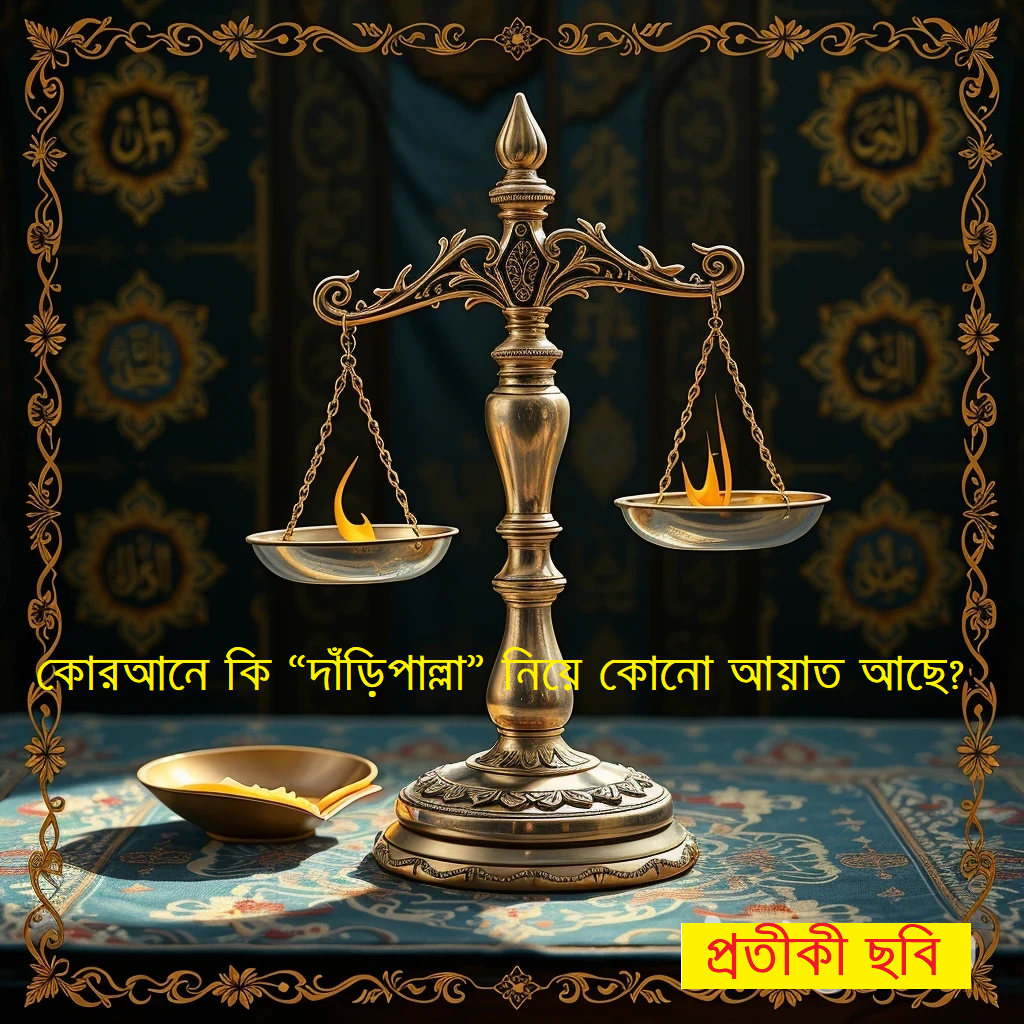 ধর্মচিন্তা | দাঁড়িপাল্লা আল্লাহর মার্কাঃ কোরআনে কি “দাঁড়িপাল্লা” নিয়ে কোনো আয়াত আছে?—একটি সংক্ষিপ্ত বিশ্লেষণ