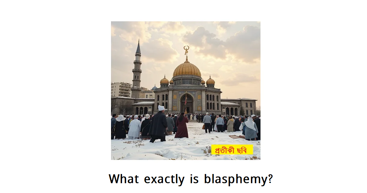 What exactly is blasphemy?
