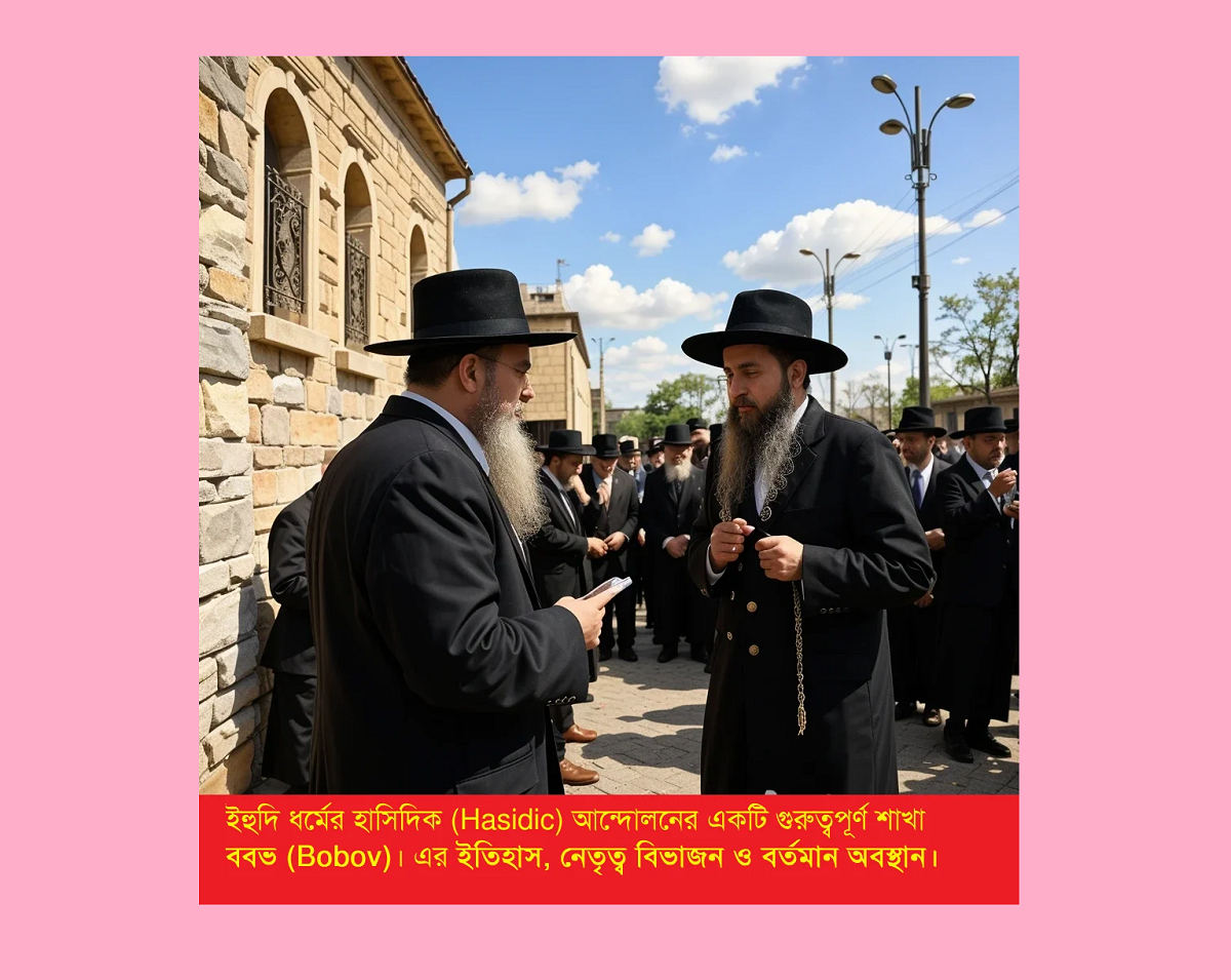 অপরিচিত ধর্মের ইব্রাহিমীয় ধর্মসমূহঃ ইহুদি ধর্মের ববভ (bobov) হাসিদিক ধারা