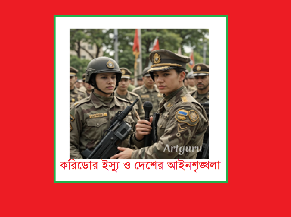 করিডোর ইস্যু ও দেশের আইনশৃঙ্খলা: সেনাবাহিনীর অবস্থান ও জনআস্থা