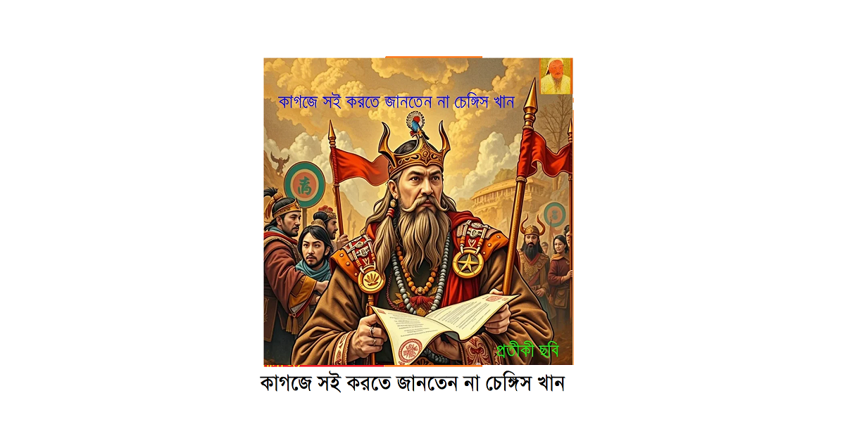 কাগজে সই করতে জানতেন না চেঙ্গিস খানঃ শাসন করেছেন বিশাল সাম্রাজ্য