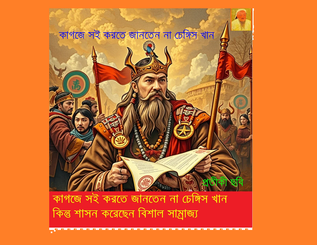 কাগজে সই করতে জানতেন না চেঙ্গিস খানঃ শাসন করেছেন বিশাল সাম্রাজ্য