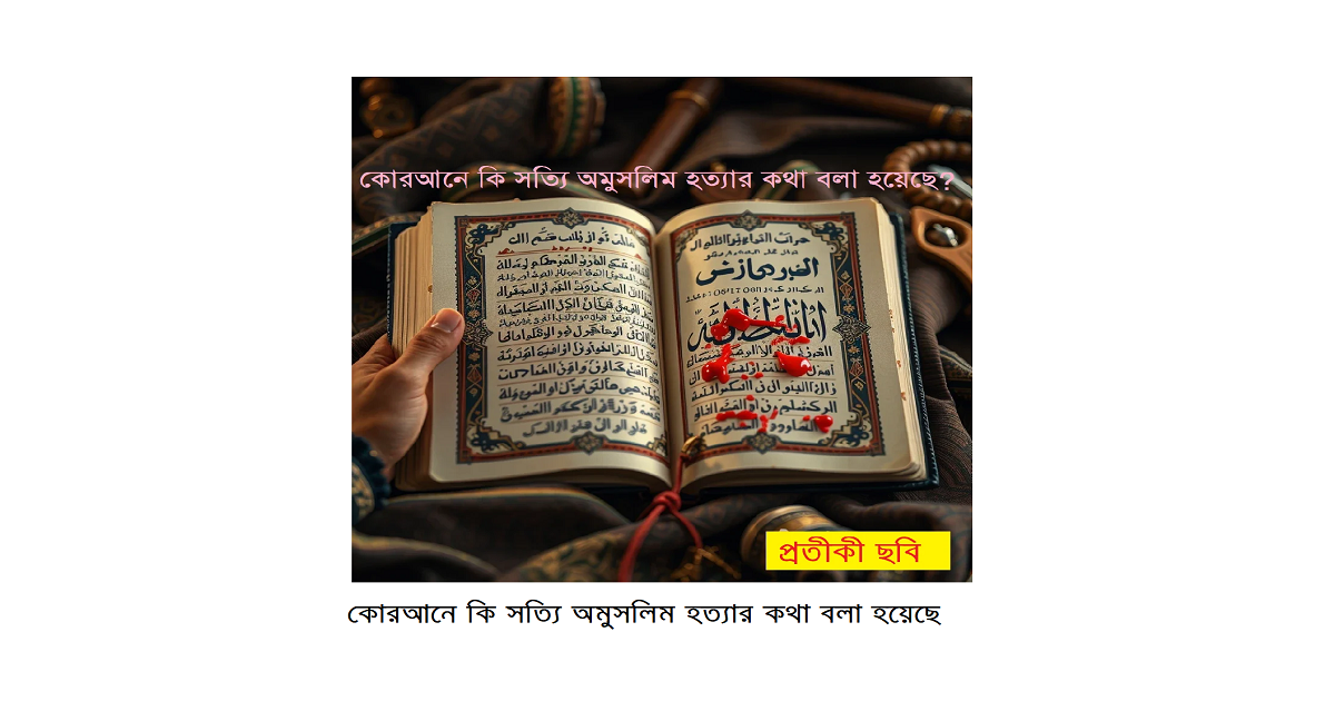ধর্মচিন্তা | কোরআনে কি সত্যি অমুসলিম হত্যার কথা বলা হয়েছে: আয়াতের প্রেক্ষাপটভিত্তিক সঠিক ব্যাখ্যা