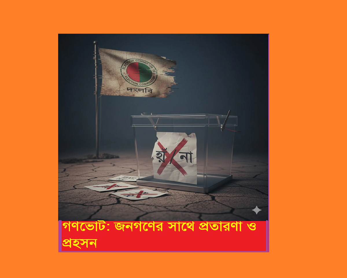 গণভোট: জনগণের সাথে প্রতারণা ও প্রহসন