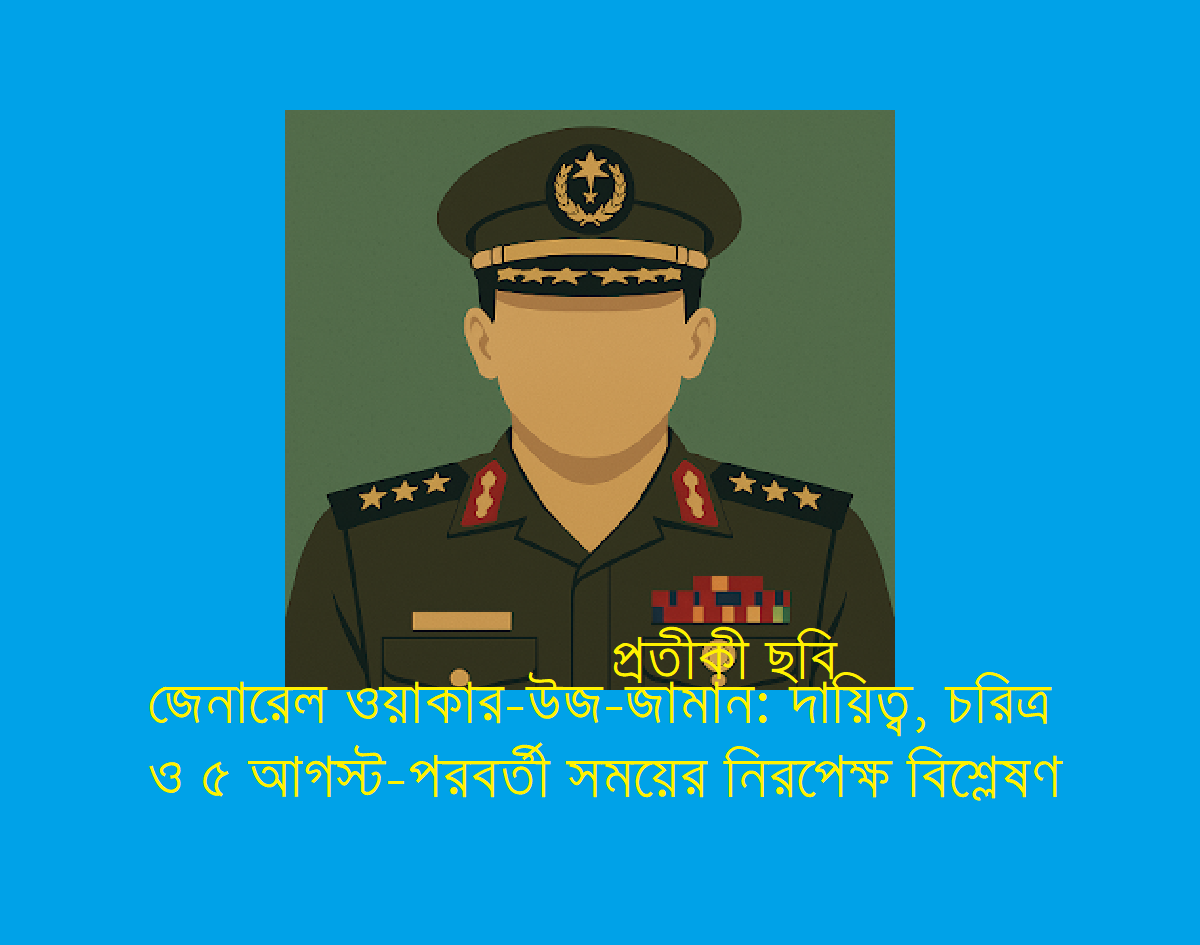 জেনারেল ওয়াকার-উজ-জামান: দায়িত্ব, চরিত্র ও ৫ আগস্ট-পরবর্তী সময়ের নিরপেক্ষ বিশ্লেষণ
