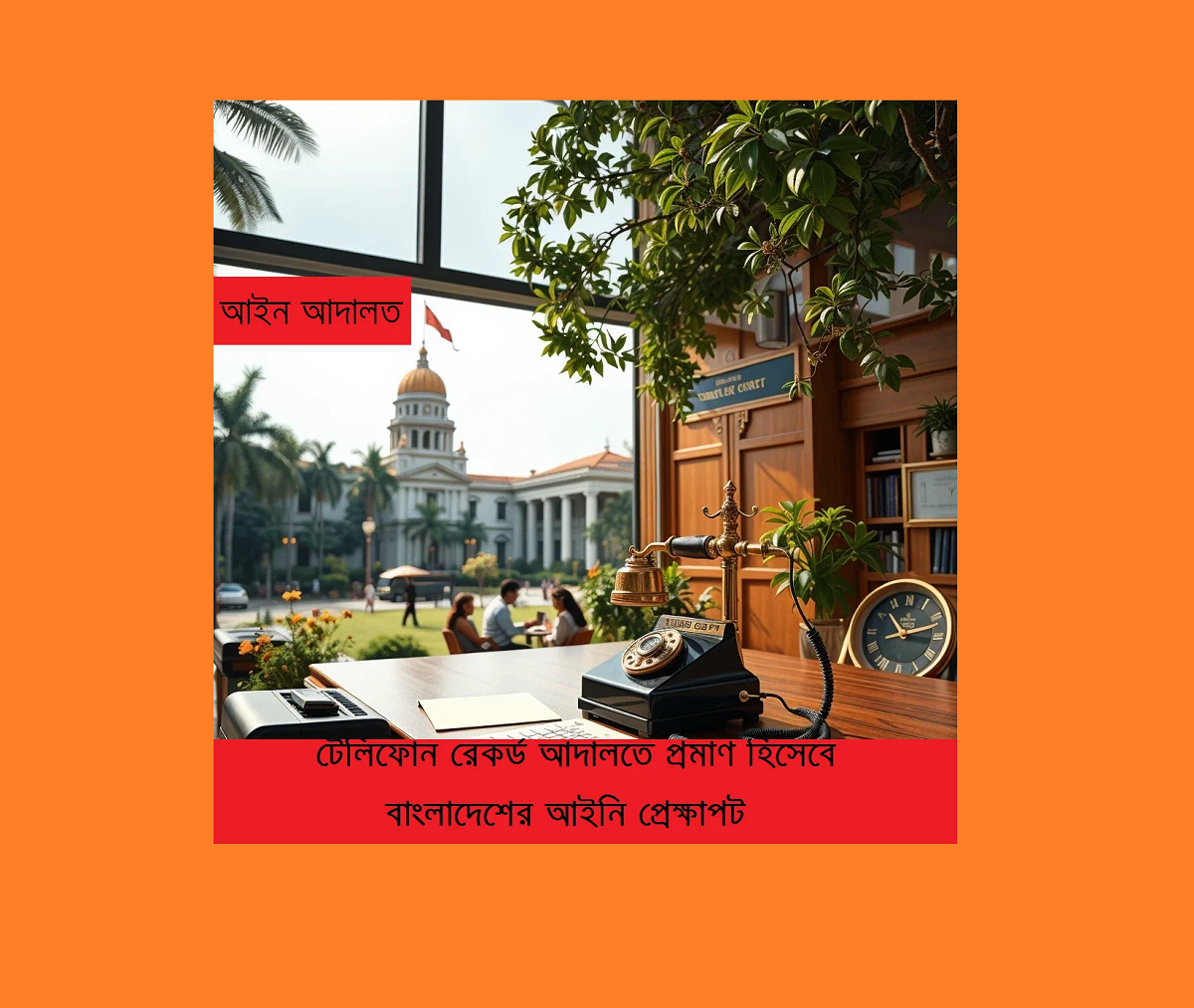 টেলিফোন রেকর্ড আদালতে প্রমাণ হিসেবে: বাংলাদেশের আইনি প্রেক্ষাপট