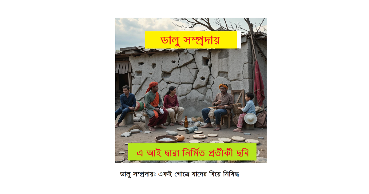 বাংলাদেশের ক্ষুদ্র নৃগোষ্ঠী | ডালু সম্প্রদায়ঃ একই গোত্রে যাদের বিয়ে নিষিদ্ধ