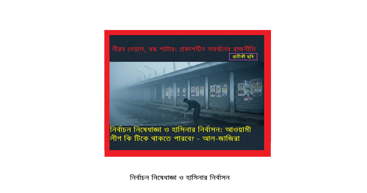 নির্বাচন নিষেধাজ্ঞা ও হাসিনার নির্বাসন: আওয়ামী লীগ কি টিকে থাকতে পারবে?