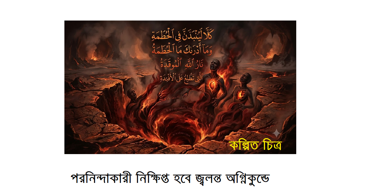 ধর্মচিন্তা । পরণীন্দা মহাপাপঃ পরনিন্দাকারী নিক্ষিপ্ত হবে জ্বলন্ত অগ্নিকুন্ডে