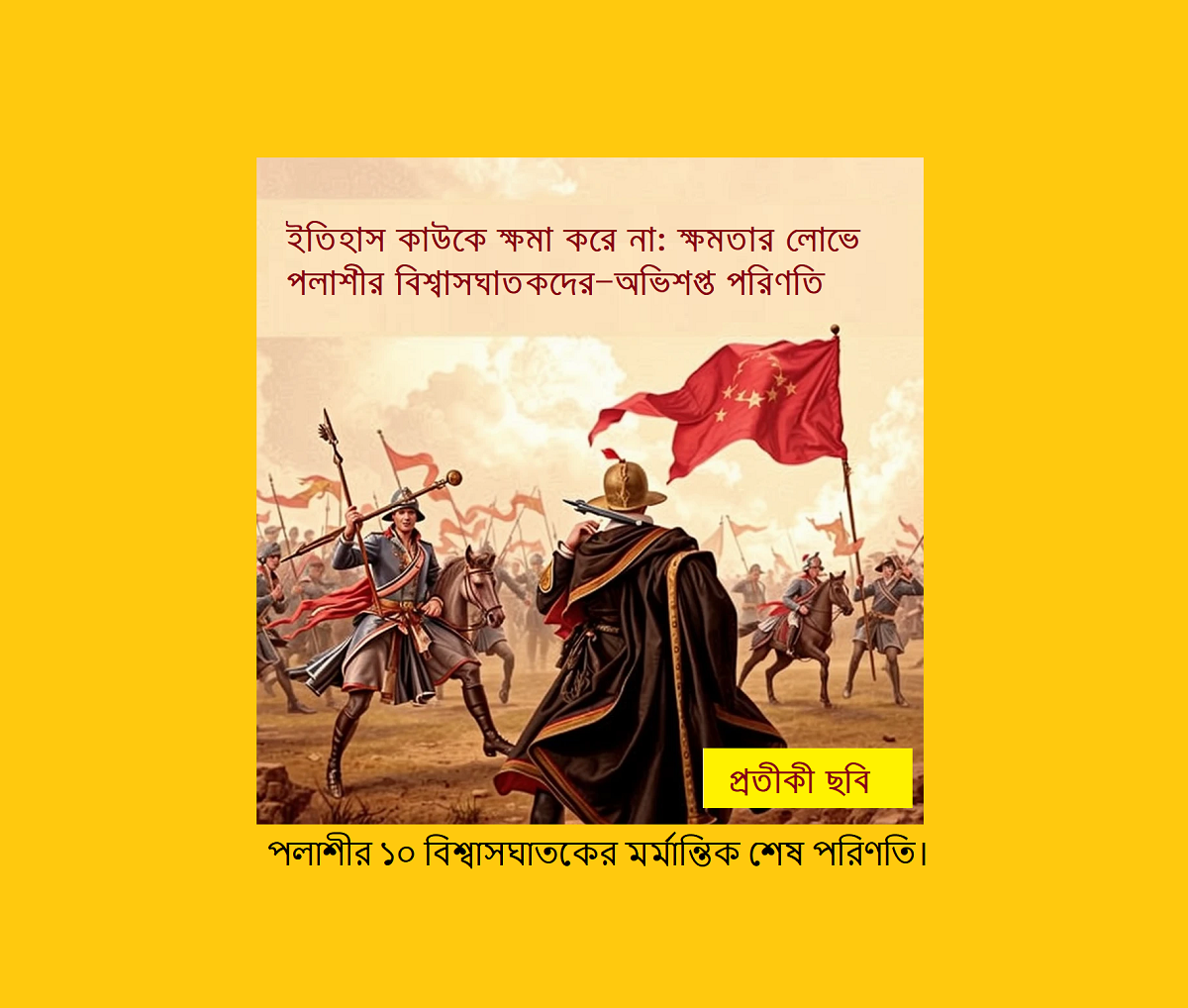 ইতিহাস কাউকে ক্ষমা করে না: পলাশীর ১০ বিশ্বাসঘাতকের মর্মান্তিক শেষ পরিণতি 2 ইতিহাস কাউকে ক্ষমা করে না: পলাশীর ১০ বিশ্বাসঘাতকের মর্মান্তিক শেষ পরিণতি