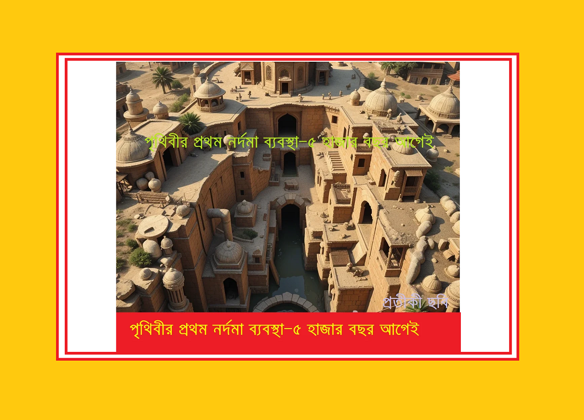 পৃথিবীর প্রথম নর্দমা ব্যবস্থা—৫ হাজার বছর আগেই