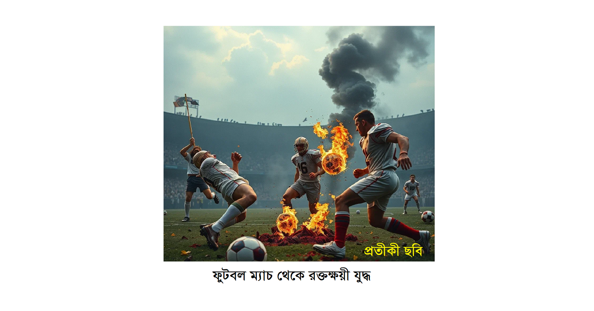 ফুটবল ম্যাচ থেকে রক্তক্ষয়ী যুদ্ধ
