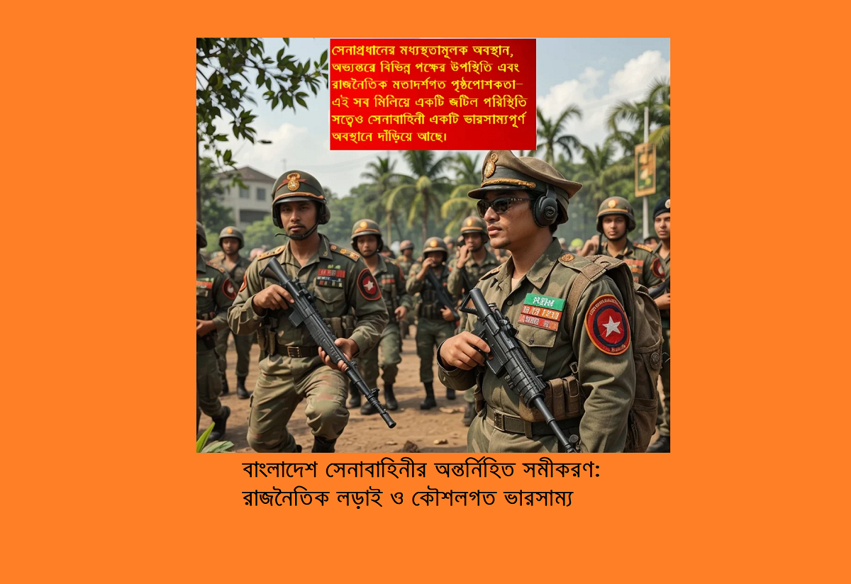 বাংলাদেশ সেনাবাহিনীর অন্তর্নিহিত সমীকরণ: রাজনৈতিক লড়াই ও কৌশলগত ভারসাম্য