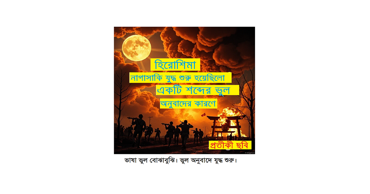 বিশ্বের চমকপ্রদ ঘটনা | যুদ্ধ শুরু হয়েছিল শব্দের ভুল অনুবাদে