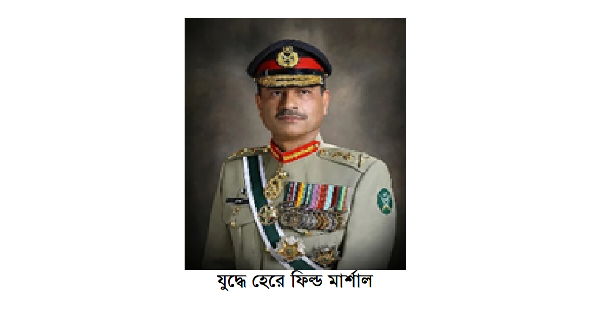 যুদ্ধে হেরে ফিল্ড মার্শালঃ পাকিস্তান সেনাপ্রধানের বিতর্কিত পদোন্নতি কি ইতিহাসের পুনরাবৃত্তি?