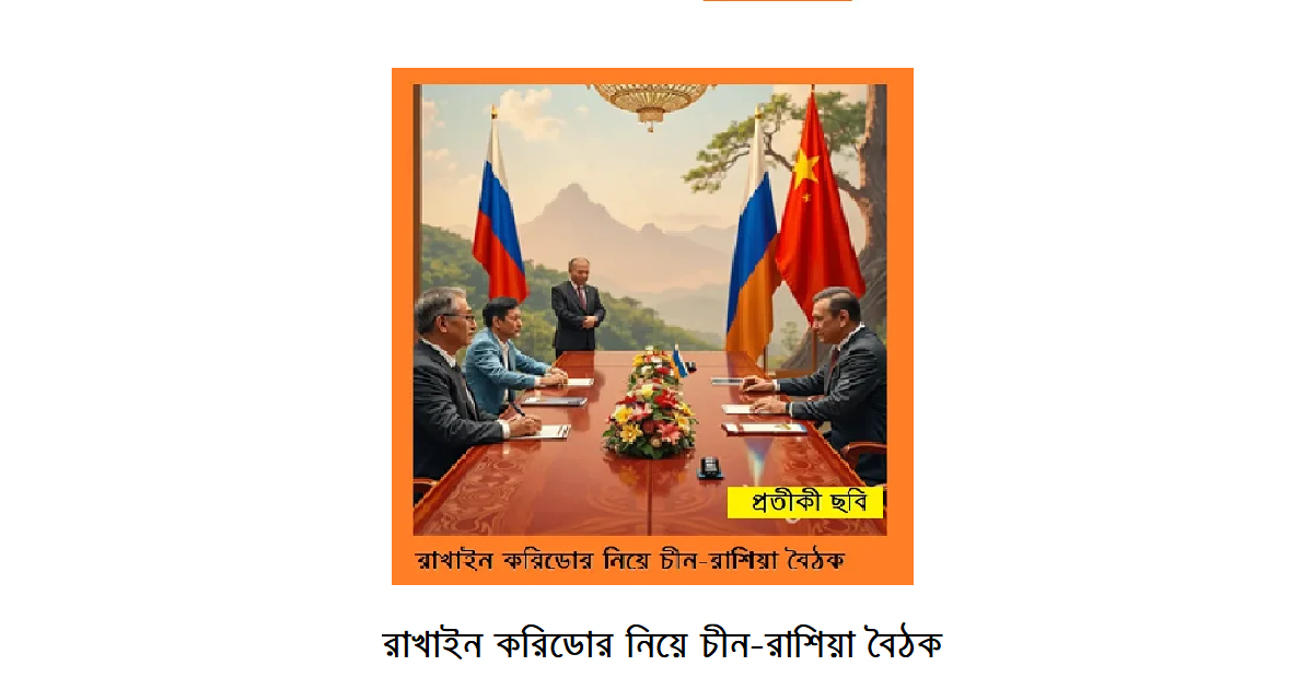 রাখাইন করিডোর নিয়ে চীন-রাশিয়া বৈঠক: প্রক্সিযুদ্ধের আশংকা ও ভূ-রাজনৈতিক টানাপোড়েন