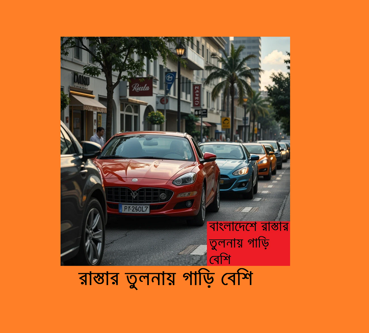 রাস্তার তুলনায় গাড়ি বেশি