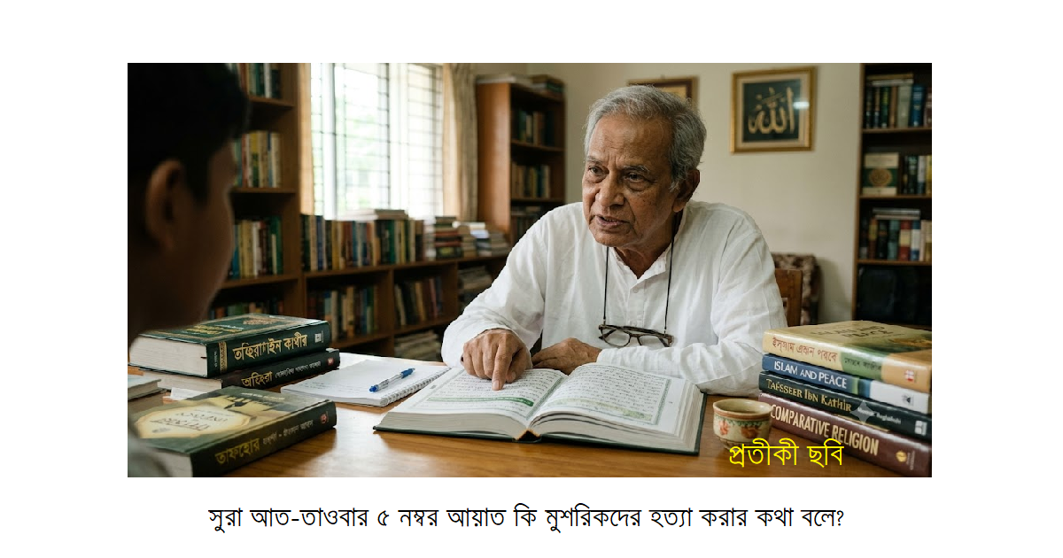 ধর্মচিন্তাঃ সূরা আত-তাওবার ৫ নম্বর আয়াত — প্রেক্ষাপট, ব্যাখ্যা ও অপব্যাখ্যা