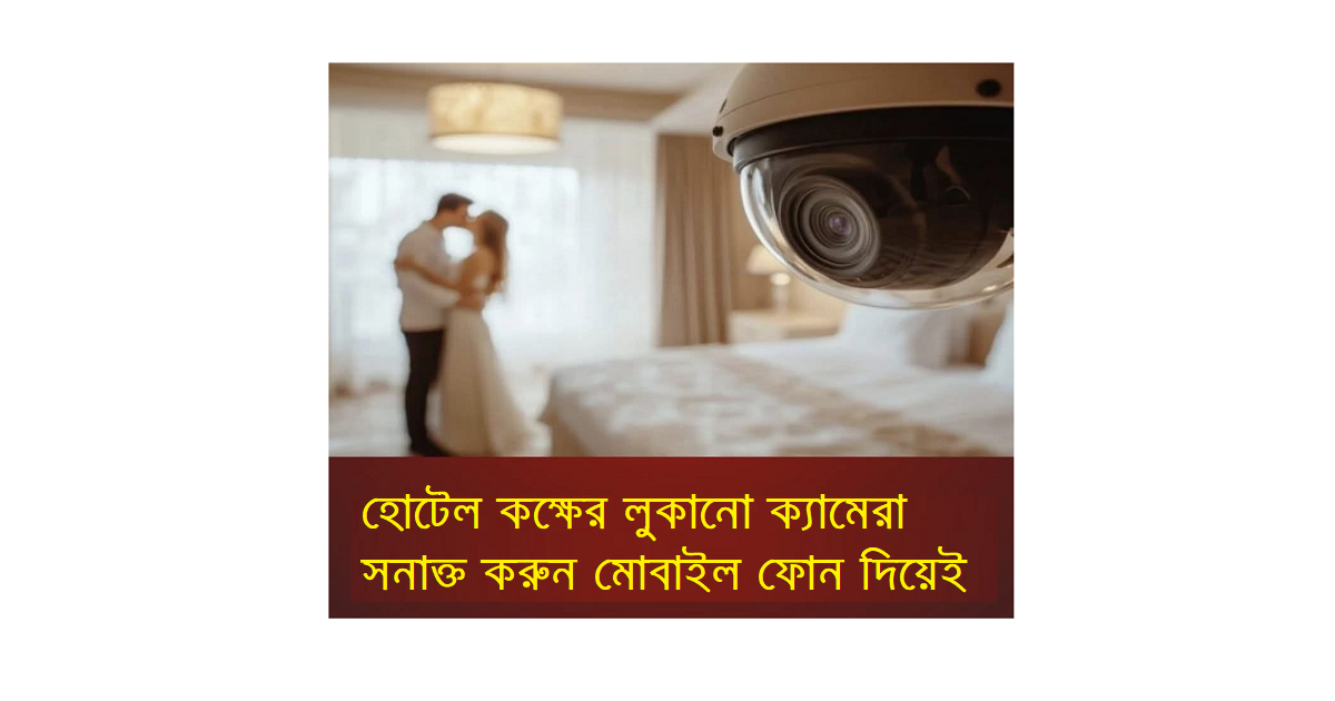 মোবাইল ফোন দিয়ে সনাক্ত করুন গোপন ক্যামেরা
