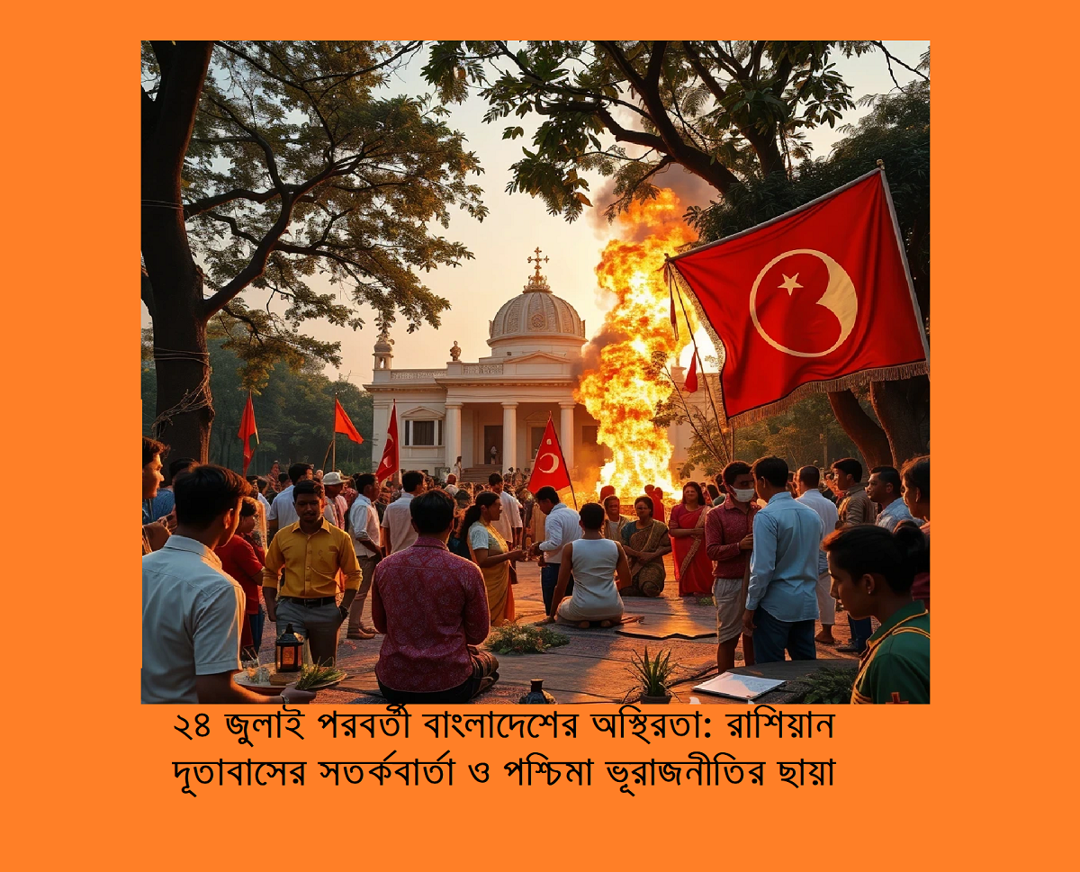 ২৪ জুলাই পরবর্তী বাংলাদেশের অস্থিরতা: রাশিয়ান দূতাবাসের সতর্কবার্তা ও পশ্চিমা ভূরাজনীতির ছায়া